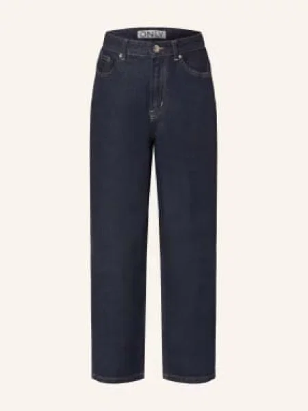 Only Dżinsy Typu Mom Jeans blau niebieskie