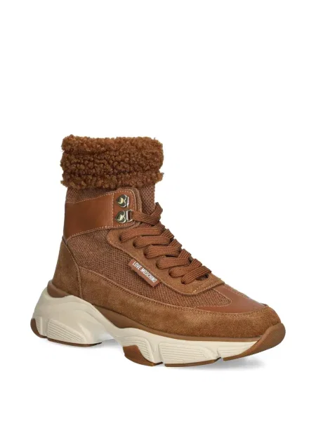Sneakerși Love Moschino maro