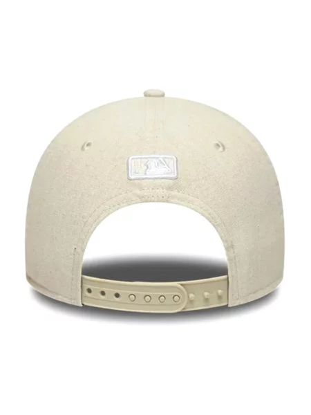 New Era czapka bejsbolówka z dodatkiem lnu LINEN MC NYY beżowa