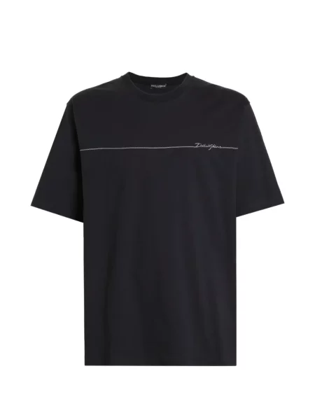 Tricou Dolce & Gabbana cu autograf albastru