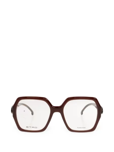 Ochelari de soare Etro cu imprimeu geometric maro