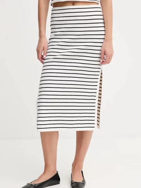 Dkny fustă midi creion alb