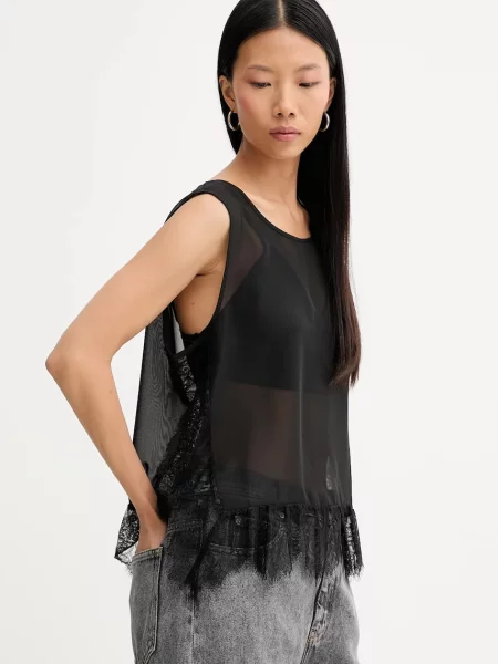 MUNTHE t-shirt RACH czarny