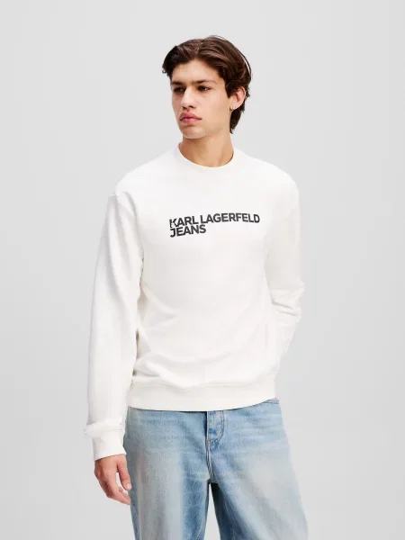 Hanorac Karl Lagerfeld Jeans alb