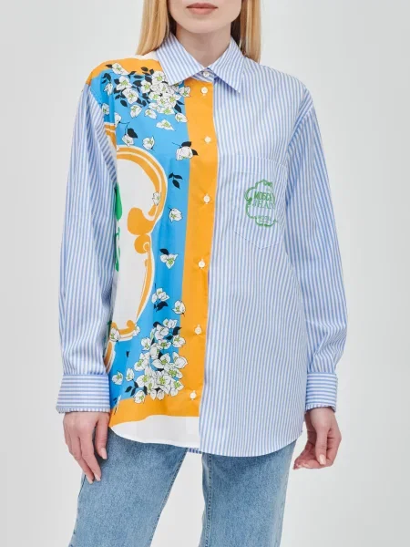 Сорочка Moschino Jeans блакитна