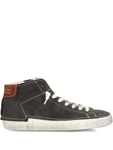 Sneakerși Philippe Model Paris din piele de căprioară verde