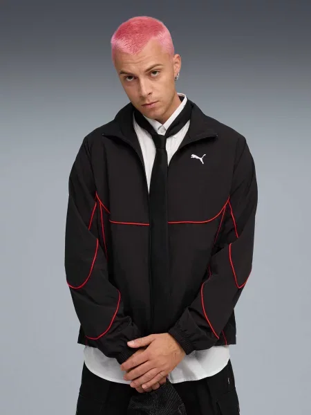 Вітровка PUMA Tech-x Track Jacket комбінований верх чорний