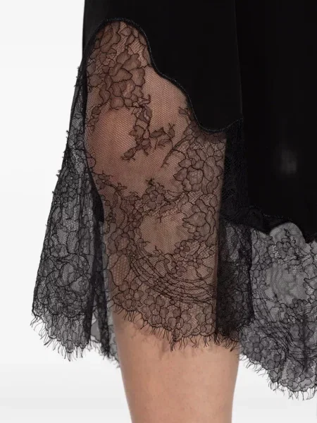 Rochie midi Iro din dantelă până la genunchi de costum negru