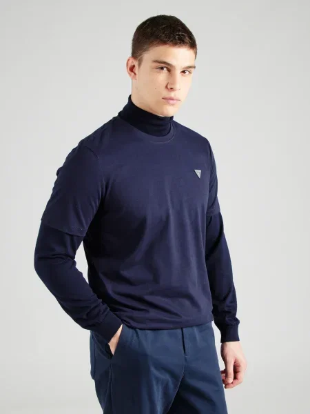 GUESS Tricou bleumarin albastru