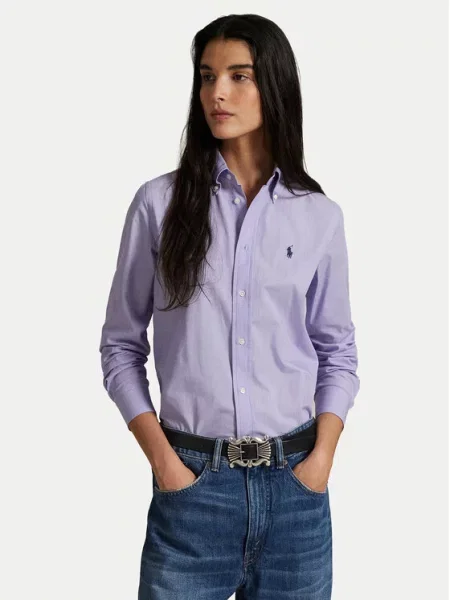 Рубашка Polo Ralph Lauren фиолетовая