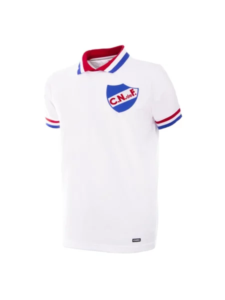 Koszulka piłkarska retro z roku Club Nacional de Football biała