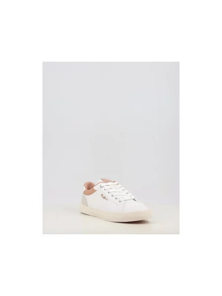 Boty Pepe Jeans Kenton Court golden ochre brown bílé