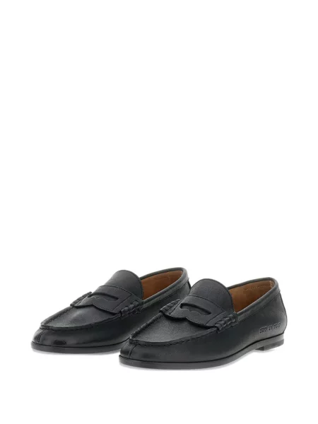 Pantofi loafer Common Projects din piele cu bretele negru