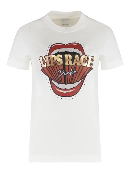 Tricou Pinko cu imagine alb