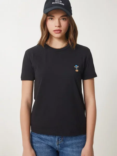 Happiness İstanbul Tricou negru