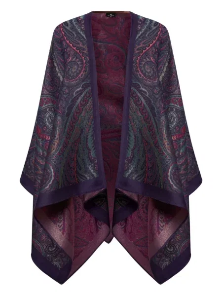 Geacă Etro cu model paisley albastru