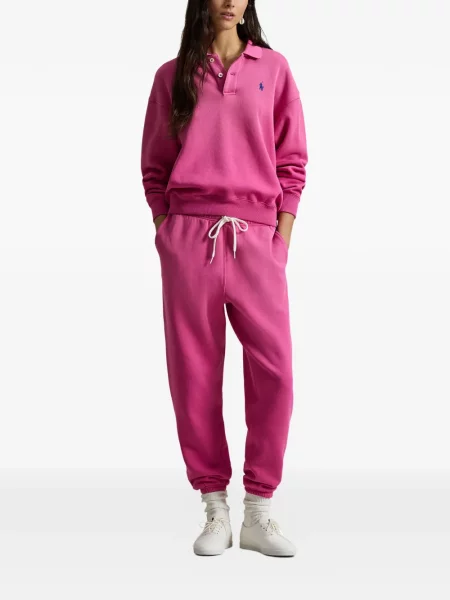 Ριγέ δερμάτινος κάλτσες Polo Ralph Lauren με κορδόνι μαύρο