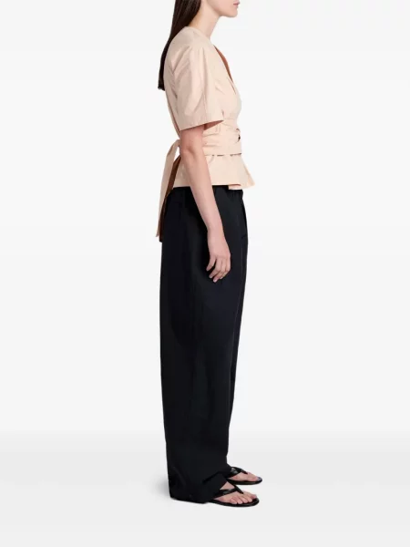 Bluză Proenza Schouler White Label cu decolteu în V alb