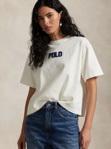 Тениска Polo Ralph Lauren дамска бяло