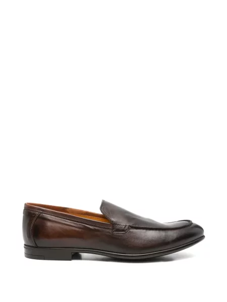 Pantofi loafer Fratelli Rennella din piele maro