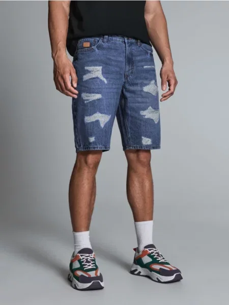 Sinsay Džínové šortky modrá