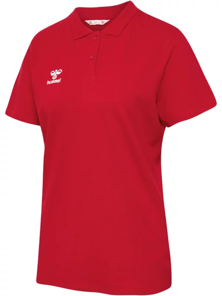 Koszulka polo Hummel Go czerwona