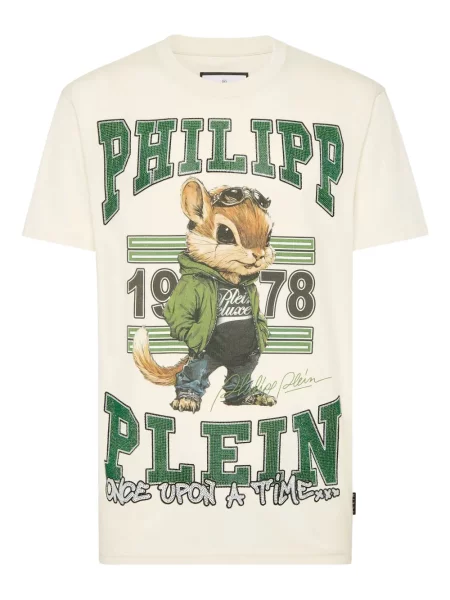 Tricou Philipp Plein cu imagine cu decolteu rotund