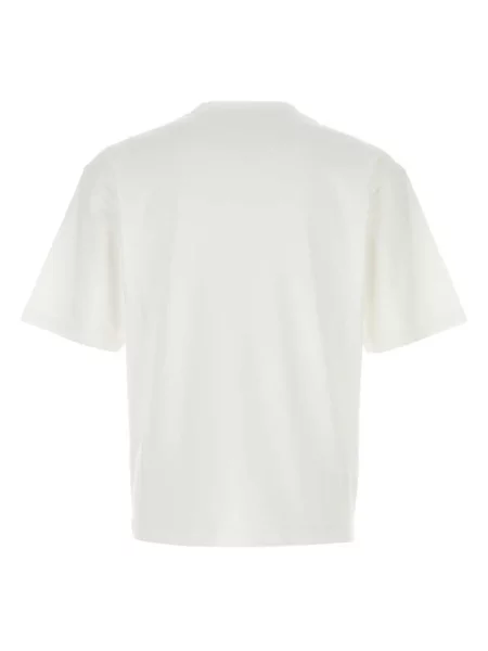Tricou Prada cu broderie alb