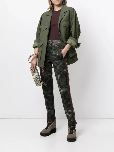 Pantaloni Palm Angels cu imagine alergare verde