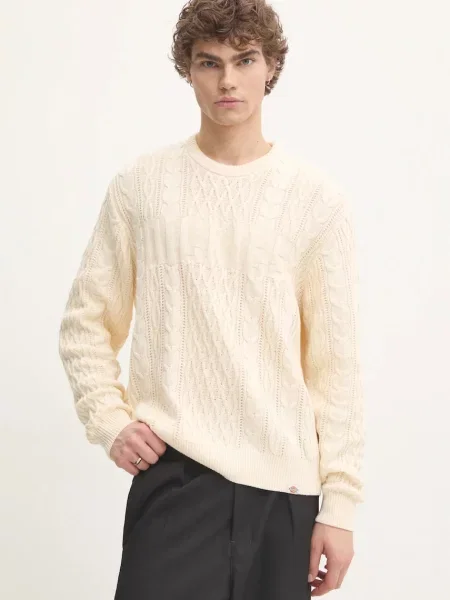 Dickies Svetr SCRIPT CABLE béžový