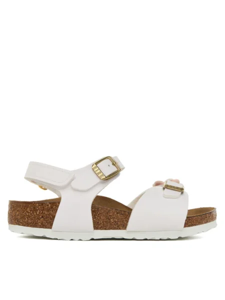 Birkenstock Sandale Rio Flowers As Kids S alb