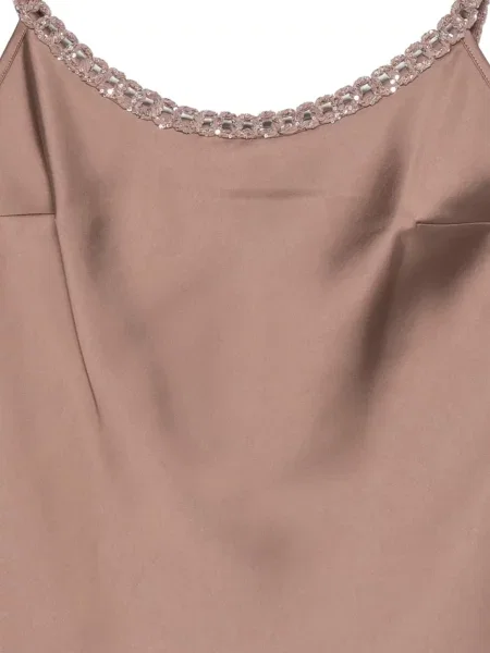 Top D.exterior cu bretele maro