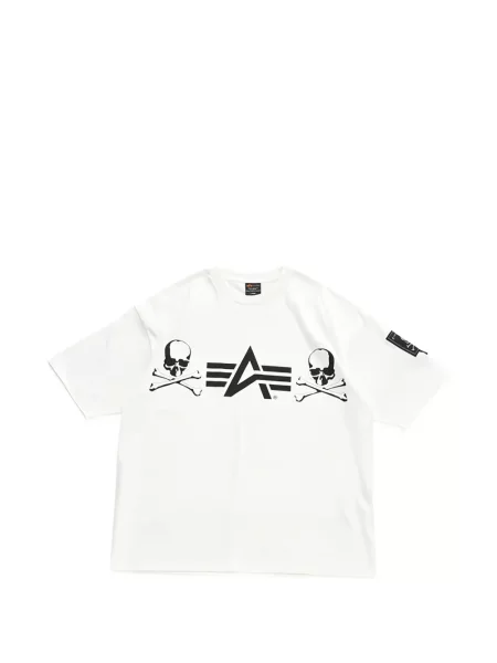 Тениска Mastermind Japan с принт бяло