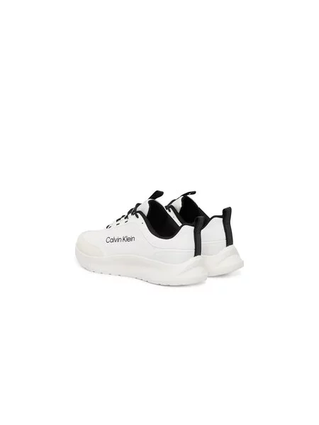 Férfi cipők Calvin Klein Light Eva Runn Essential Laceup Suede bright white/black. Méret: 41 EU fehér
