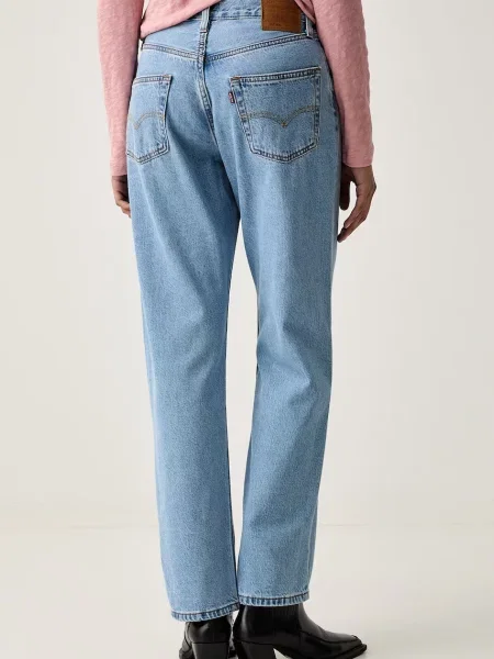 Levi's jeansy straight niebieskie