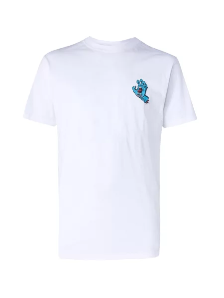 Santa Cruz Tricou Screaming Hand albastru alb