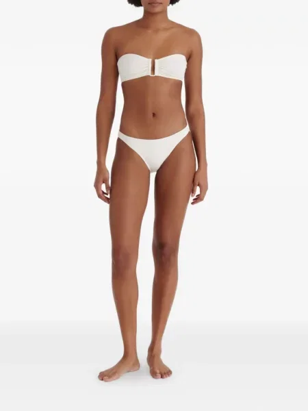Bikini Eres cu volane alb