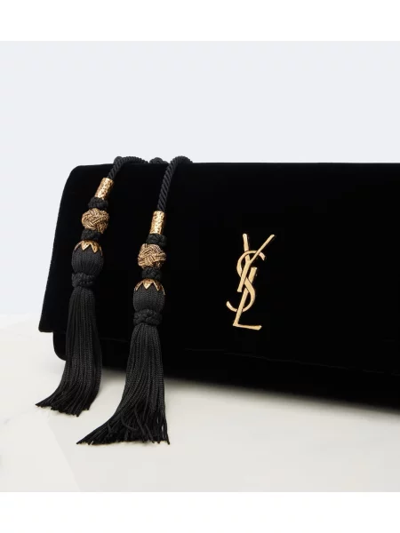 Geantă plic Saint Laurent din piele negru