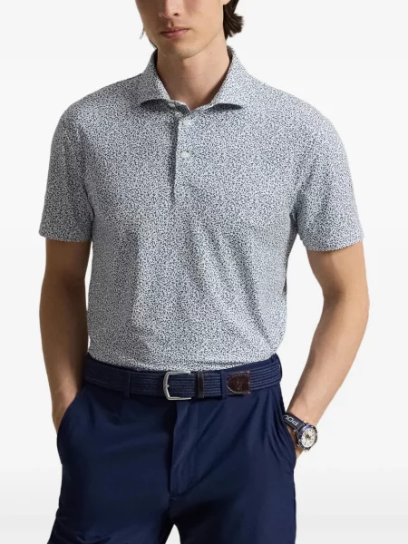 Kratak polo majica Rlx Ralph Lauren s printom plava