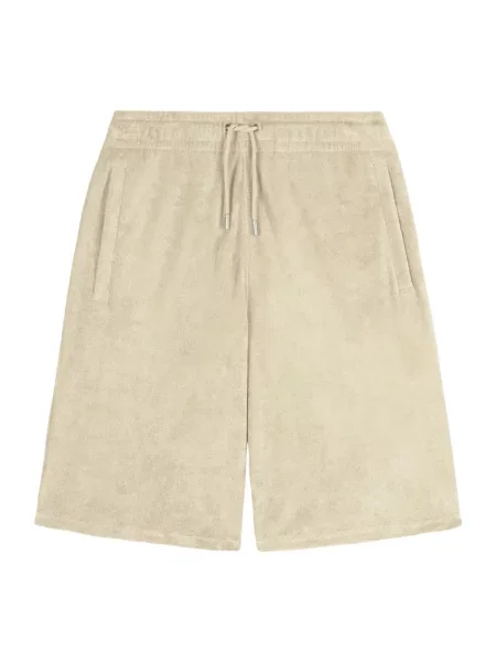 Szorty Maison Kitsune frotte beżowe