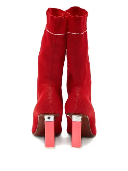 Botine Vetements tricotate roșu