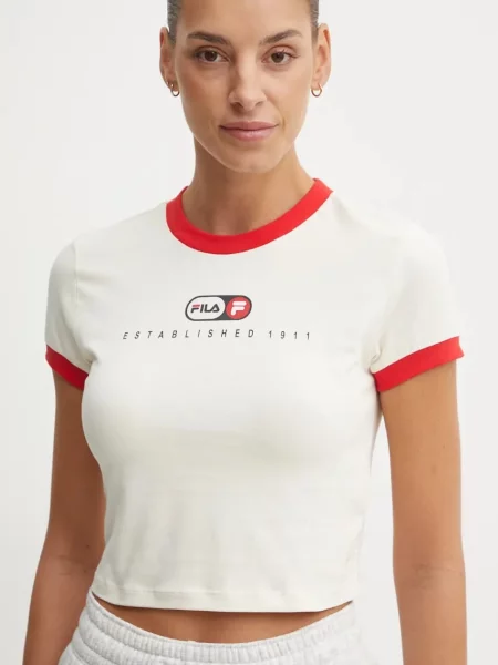 Тениска Fila Luverne бежово