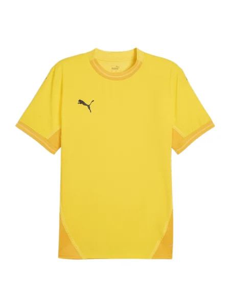 PUMA Funkcionalna majica TeamFinal rumena / temno rumena črna