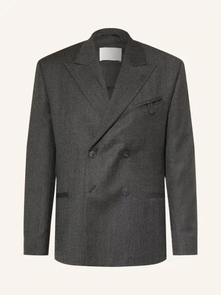 Hugo Oblekové Sako Kano Regular Fit dark grey šedé