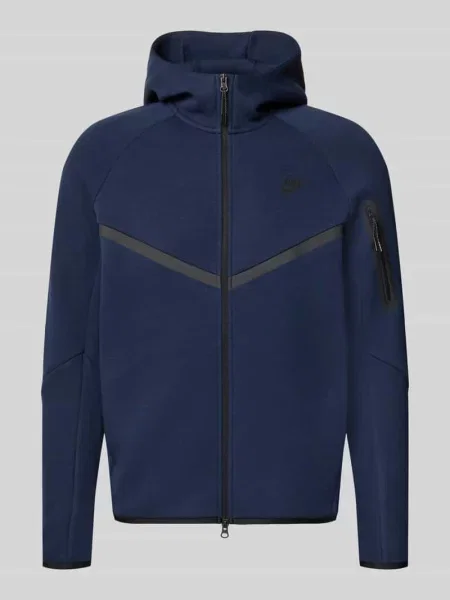 Bluza rozpinana o kroju regular fit z mieszanki bawełny Nike granatowa