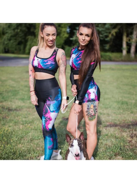 Stanik sportowy fitness siłownia MMA EXTREME HOBBY VIVID BULTERIER czarny