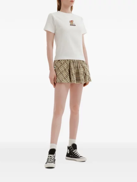 Fusta mini Chocoolate în carouri