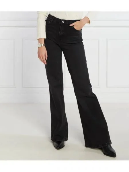 Pepe Jeans London Blugi WILLA | flare fit | high waist gri