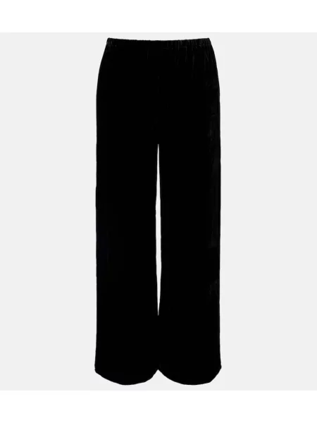 Pantaloni Asceno de catifea negru