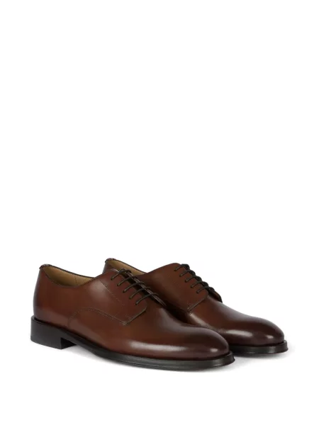 Pantofi derby Paul Smith cu șireturi din piele maro